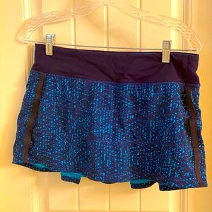 Blue lululemon skirt size 8